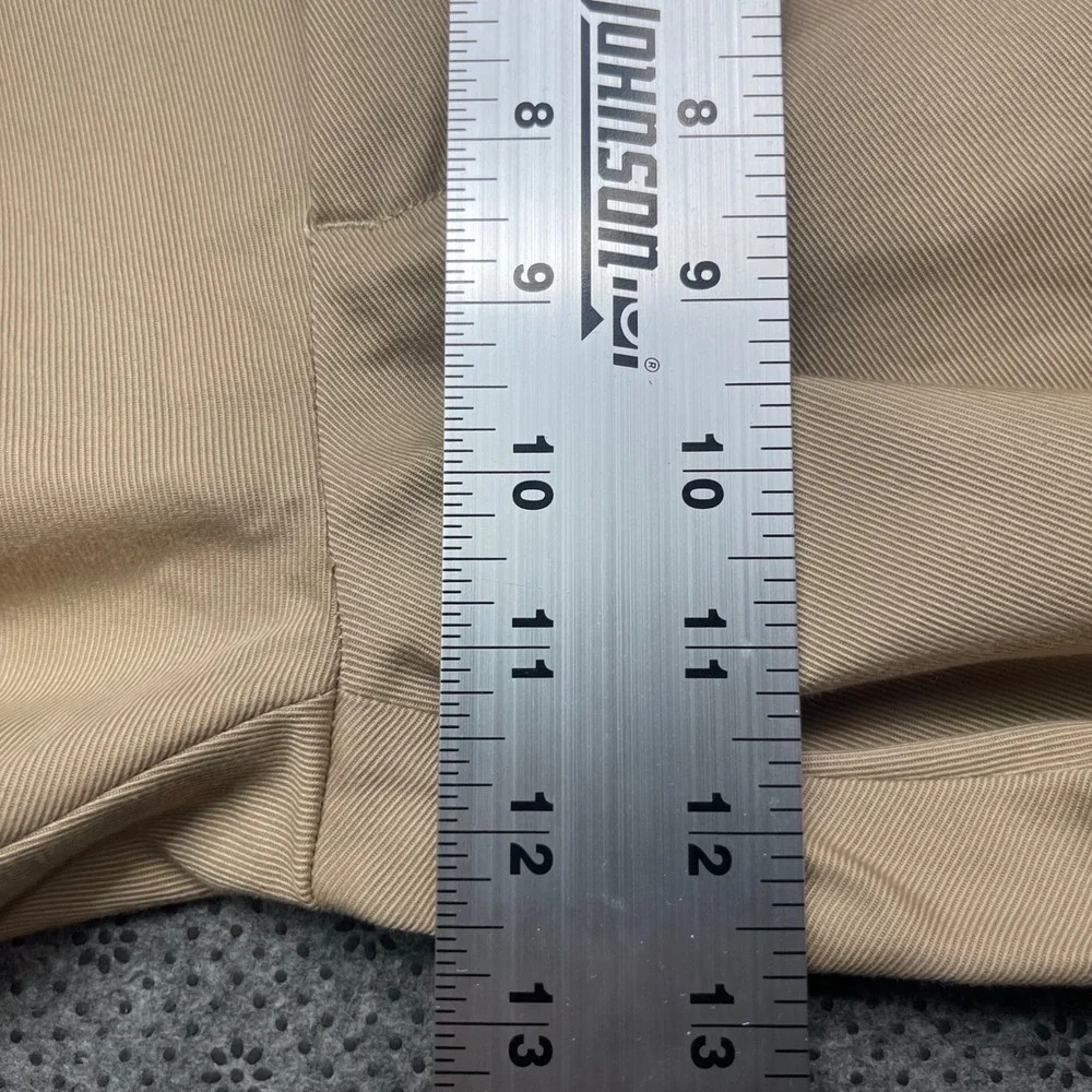 Banana Republic Mens 35x30 Straight ITALY FABRIC Khaki Chinos Tan Stretch Pants